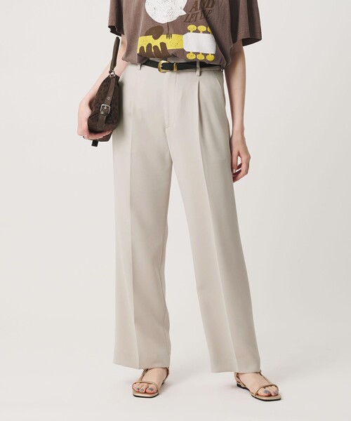 BEAUTY&YOUTH UNITED ARROWS(ビューティーアンドユースユナイテッドアローズ)の「レギュラー ストレート タックパンツ ウォッシャブル 防シワ(その他パンツ・レディース・ブラック/ブラウン系/ナチュラル・L/XS/S/M)」の11枚目の写真