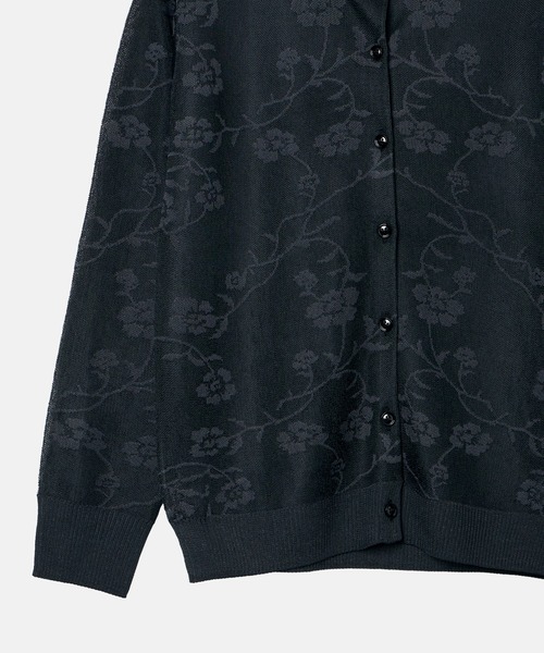 LE CIEL BLEU(ルシェルブルー)の「フローラルジャカードカーディガン / Floral Jacquard Cardigan(ニット/セーター・レディース・オフホワイト/ブラック・36)」の14枚目の写真