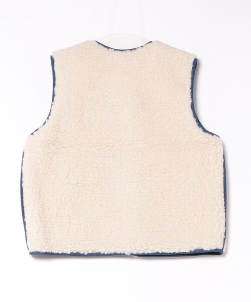 GREEN BUTTER(グリーンバター)の「REVERSIBLE SHEARLING QUILTED VEST(ベスト・レディース・ブルー/カーキ・FREE)」の19枚目の写真