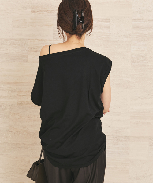 plage(プラージュ)の「Soft nuance T(Tシャツ/カットソー・レディース・ホワイト/ブラック/ベージュ・FREE)」の12枚目の写真