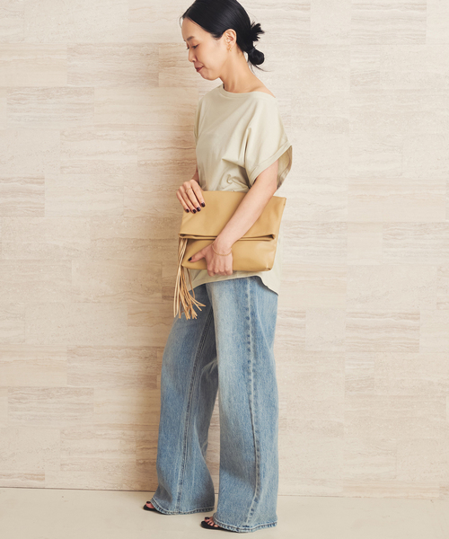 plage(プラージュ)の「Soft nuance T(Tシャツ/カットソー・レディース・ホワイト/ブラック/ベージュ・FREE)」の20枚目の写真