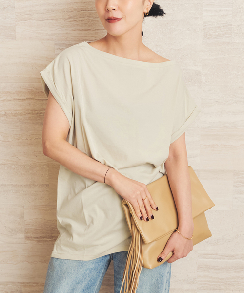 plage(プラージュ)の「Soft nuance T(Tシャツ/カットソー・レディース・ホワイト/ブラック/ベージュ・FREE)」の22枚目の写真