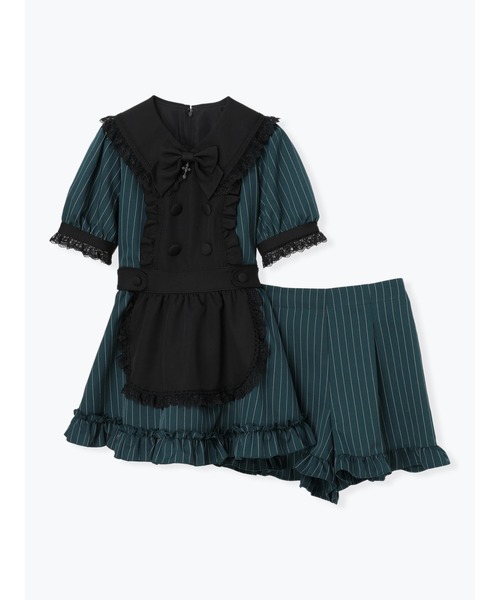 NOEMIE(ノエミー)の「ゴシックメイドライクセットアップ(ワンピース・レディース・ダークグレー/ブラック/グリーン・M)」の14枚目の写真