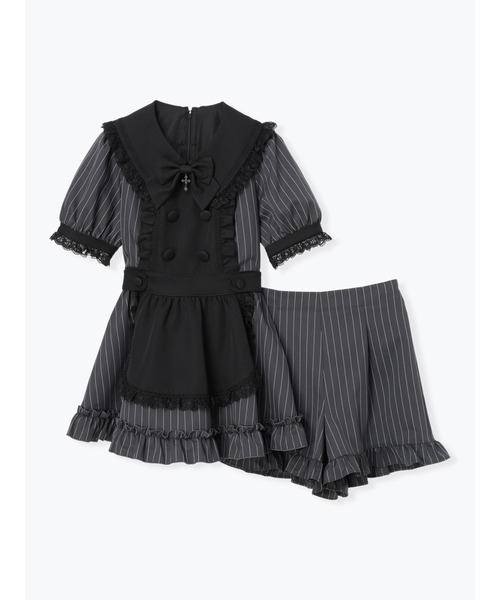 NOEMIE(ノエミー)の「ゴシックメイドライクセットアップ(ワンピース・レディース・ダークグレー/ブラック/グリーン・M)」の15枚目の写真