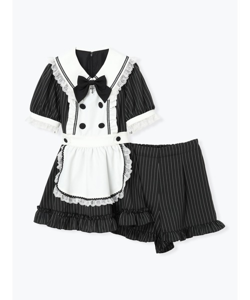 NOEMIE(ノエミー)の「ゴシックメイドライクセットアップ(ワンピース・レディース・ダークグレー/ブラック/グリーン・M)」の16枚目の写真