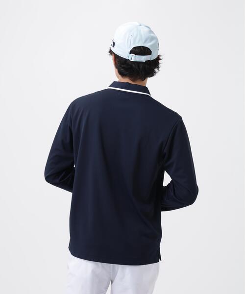 Jack Bunny!!（ジャックバニー）の「吸水速乾　長袖ポロシャツ（ポロシャツ・メンズ・ホワイト/ネイビー・LARGE/MEDIUM/X-LARGE）」の8枚目の写真