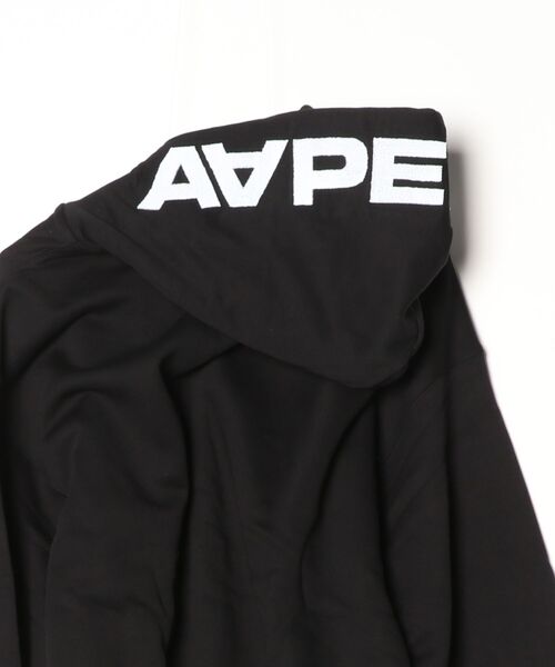 AAPE BY A BATHING APE(エーエイプバイアベイシングエイプ)の「AAPE NOW ZIP UP HOODIE(パーカー・メンズ・ブラック/レッド・LARGE/XX-LARGE/X-LARGE/MEDIUM/SMALL)」の6枚目の写真