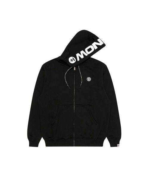 AAPE BY A BATHING APE(エーエイプバイアベイシングエイプ)の「AAPE NOW ZIP UP HOODIE(パーカー・メンズ・ブラック/レッド・LARGE/XX-LARGE/X-LARGE/MEDIUM/SMALL)」の2枚目の写真