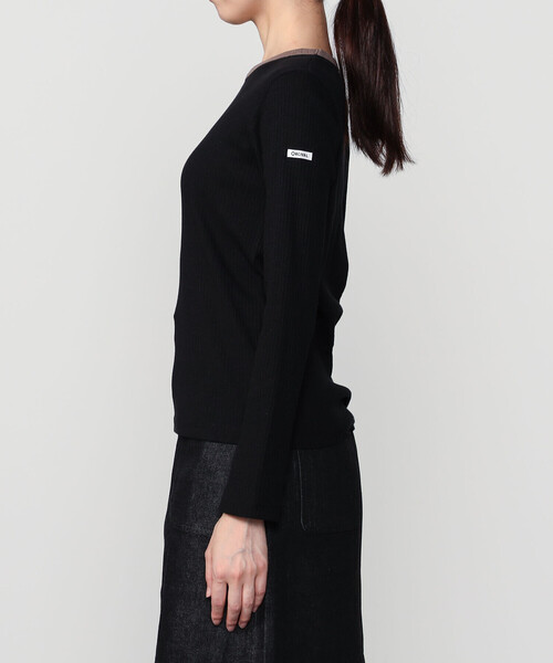 ORCIVAL（オーシバル）の「ORCIVAL | クルーネック ライトリブカットソー WOMEN（Tシャツ/カットソー・レディース・チャコール/ブラック・1/2）」の10枚目の写真