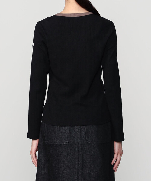 ORCIVAL（オーシバル）の「ORCIVAL | クルーネック ライトリブカットソー WOMEN（Tシャツ/カットソー・レディース・チャコール/ブラック・1/2）」の11枚目の写真