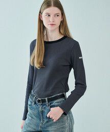 ORCIVAL | クルーネック ライトリブカットソー WOMEN