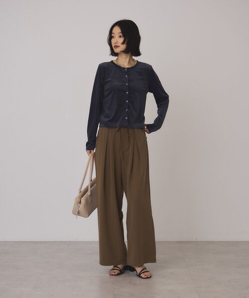 AMERICAN HOLIC(アメリカンホリック)の「リボン付きタックワイドパンツ(その他パンツ・レディース・キャメル/杢グレー/ダークネイビー・L/M)」の18枚目の写真