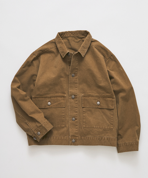JOURNAL STANDARD(ジャーナルスタンダード)の「ヴィンテージ ツイル ワーク ジャケット(その他アウター・メンズ・ブラック/ベージュ/パープル・MEDIUM/LARGE)」の5枚目の写真