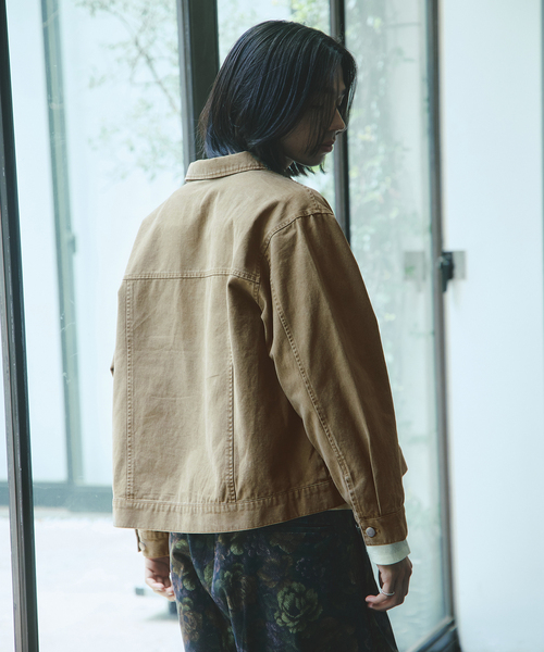 JOURNAL STANDARD(ジャーナルスタンダード)の「ヴィンテージ ツイル ワーク ジャケット(その他アウター・メンズ・ブラック/ベージュ/パープル・MEDIUM/LARGE)」の17枚目の写真