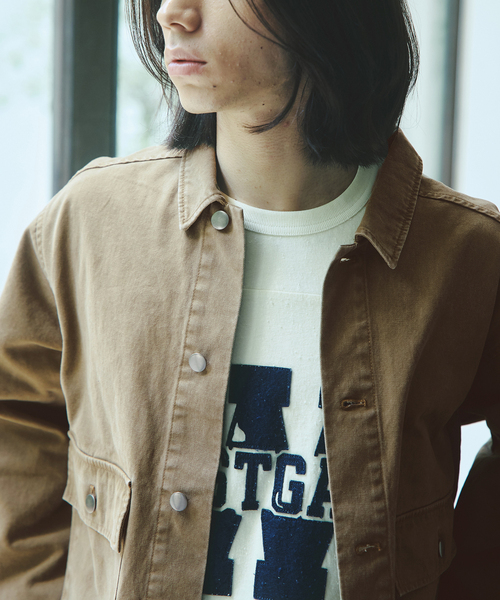 JOURNAL STANDARD(ジャーナルスタンダード)の「ヴィンテージ ツイル ワーク ジャケット(その他アウター・メンズ・ブラック/ベージュ/パープル・MEDIUM/LARGE)」の18枚目の写真
