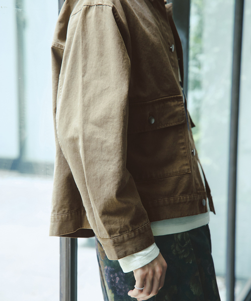 JOURNAL STANDARD(ジャーナルスタンダード)の「ヴィンテージ ツイル ワーク ジャケット(その他アウター・メンズ・ブラック/ベージュ/パープル・MEDIUM/LARGE)」の19枚目の写真