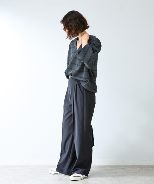 B.C STOCK(ベーセーストック)の「MILANORIB SKIPPER SHIRTS(ニット/セーター・メンズ・チャコールグレー/ブラウン/アイボリー・MEDIUM/LARGE)」の5枚目の写真