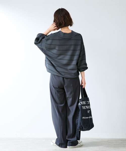 B.C STOCK(ベーセーストック)の「MILANORIB SKIPPER SHIRTS(ニット/セーター・メンズ・チャコールグレー/ブラウン/アイボリー・MEDIUM/LARGE)」の6枚目の写真