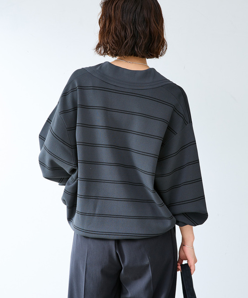 B.C STOCK(ベーセーストック)の「MILANORIB SKIPPER SHIRTS(ニット/セーター・メンズ・チャコールグレー/ブラウン/アイボリー・MEDIUM/LARGE)」の9枚目の写真