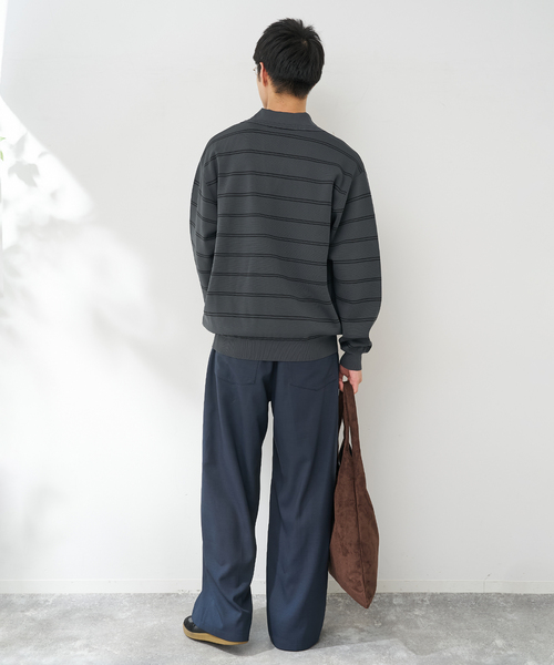 B.C STOCK(ベーセーストック)の「MILANORIB SKIPPER SHIRTS(ニット/セーター・メンズ・チャコールグレー/ブラウン/アイボリー・MEDIUM/LARGE)」の12枚目の写真