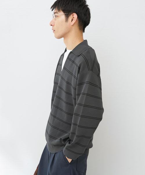 B.C STOCK(ベーセーストック)の「MILANORIB SKIPPER SHIRTS(ニット/セーター・メンズ・チャコールグレー/ブラウン/アイボリー・MEDIUM/LARGE)」の15枚目の写真