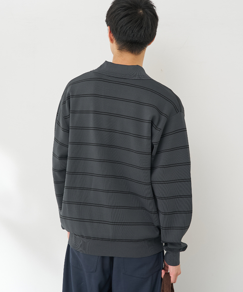 B.C STOCK(ベーセーストック)の「MILANORIB SKIPPER SHIRTS(ニット/セーター・メンズ・チャコールグレー/ブラウン/アイボリー・MEDIUM/LARGE)」の16枚目の写真
