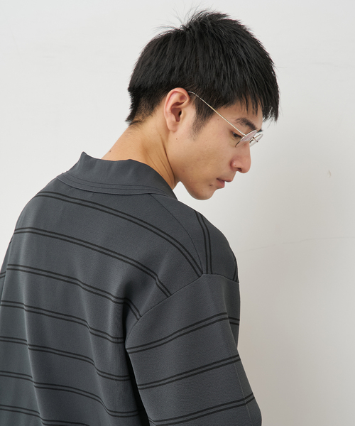 B.C STOCK(ベーセーストック)の「MILANORIB SKIPPER SHIRTS(ニット/セーター・メンズ・チャコールグレー/ブラウン/アイボリー・MEDIUM/LARGE)」の19枚目の写真