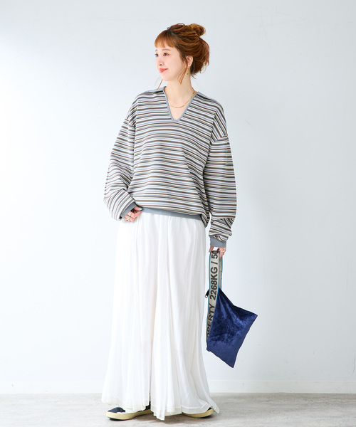 B.C STOCK(ベーセーストック)の「MILANORIB SKIPPER SHIRTS(ニット/セーター・メンズ・チャコールグレー/ブラウン/アイボリー・MEDIUM/LARGE)」の21枚目の写真