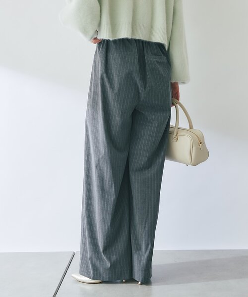La boutique BonBon(ラブティックボンボン)の「【スッキリ美シルエット】ストライプ2タックワイドパンツ(スラックス・レディース・ブラウン/チャコールグレー・MEDIUM/SMALL/FREE)」の5枚目の写真