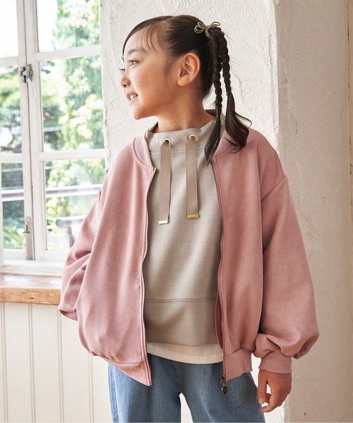 ikka(イッカ)の「ダンボールレイヤースピンドルプルオーバー(120~160cm)(スウェット・キッズ・チェリーレッド/モカ/ベージュ・160/150/140/130/120)」の7枚目の写真
