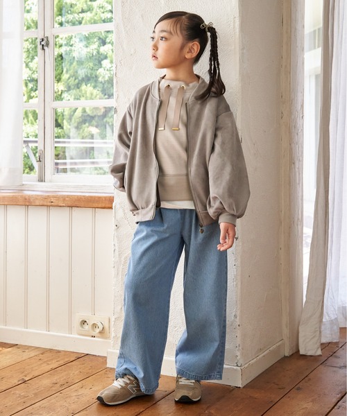 ikka(イッカ)の「ダンボールレイヤースピンドルプルオーバー(120~160cm)(スウェット・キッズ・チェリーレッド/モカ/ベージュ・160/150/140/130/120)」の11枚目の写真