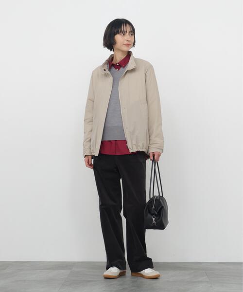human woman(ヒューマンウーマン)の「◆中綿ブルゾン(ブルゾン・レディース・ネイビー/ベージュ・MEDIUM)」の5枚目の写真
