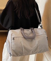 持ち手クッション軽量ナイロンボストンバッグ