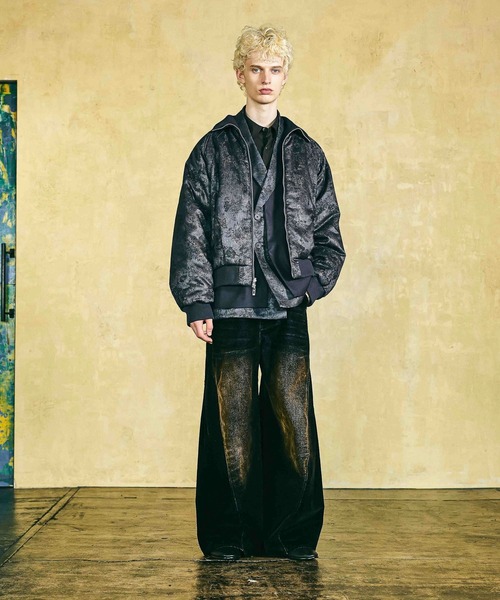 HARE(ハレ)の「3ディメンションフロッキーデニムパンツ(HARE)(デニムパンツ・メンズ・ブラック系その他/レッド系その他/グレー系その他・MEDIUM/LARGE/SMALL)」の11枚目の写真