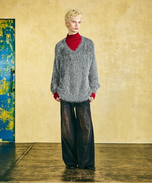 HARE(ハレ)の「3ディメンションフロッキーデニムパンツ(HARE)(デニムパンツ・メンズ・ブラック系その他/レッド系その他/グレー系その他・MEDIUM/LARGE/SMALL)」の13枚目の写真