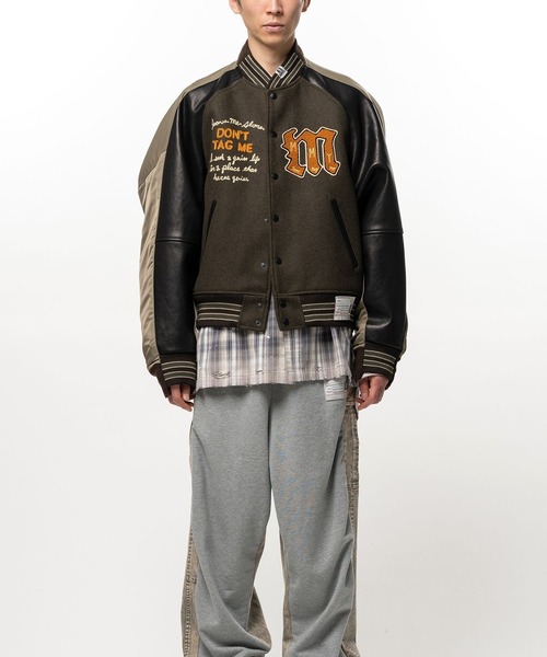 Maison MIHARA YASUHIRO(メゾンミハラヤスヒロ)の「【MIHARAYASUHIRO】COMBINED STADIUM×BOMBER BL(ブルゾン・メンズ・カーキ・44/46)」の7枚目の写真