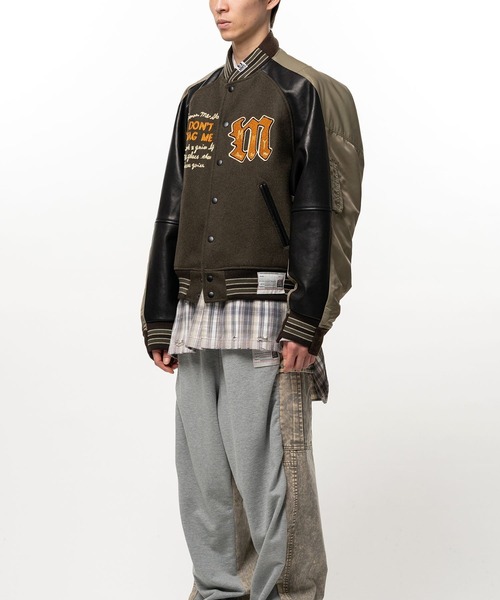Maison MIHARA YASUHIRO(メゾンミハラヤスヒロ)の「【MIHARAYASUHIRO】COMBINED STADIUM×BOMBER BL(ブルゾン・メンズ・カーキ・44/46)」の5枚目の写真