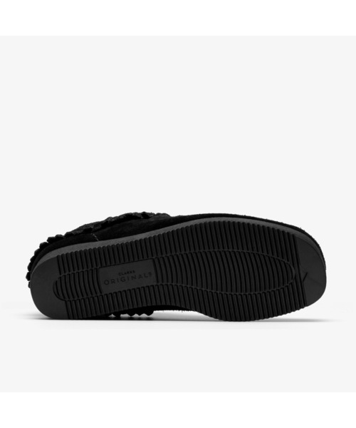 Clarks Originals(クラークスオリジナルズ)の「WBWedge Fringe / ワラビーウェッジフリンジ (ブラックスエード)(モカシン/デッキシューズ・レディース・ブラック・UK6/UK5.5/UK5/UK4.5/UK4/UK3.5)」の10枚目の写真