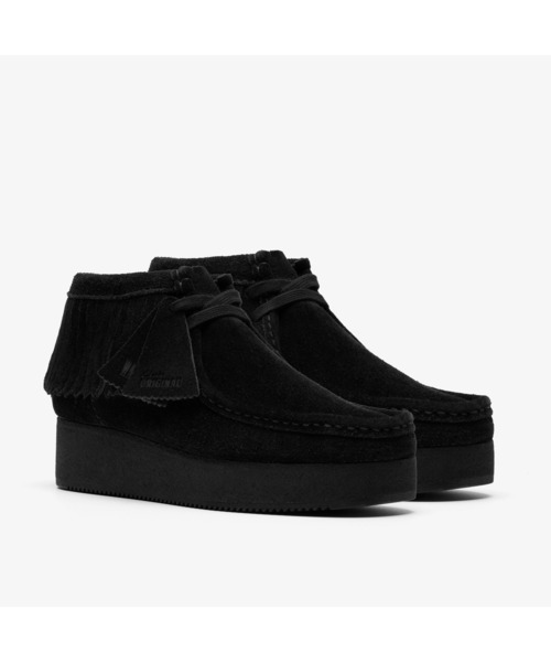 Clarks Originals(クラークスオリジナルズ)の「WBWedge Fringe / ワラビーウェッジフリンジ (ブラックスエード)(モカシン/デッキシューズ・レディース・ブラック・UK6/UK5.5/UK5/UK4.5/UK4/UK3.5)」の11枚目の写真