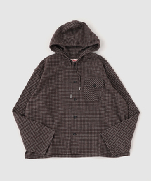 STOCKHOLM SURFBOARD CLUB /  MERLE HOODED OVERSHIRT CHECK