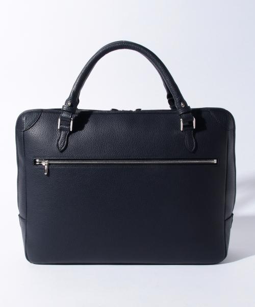 シャンポールセリエ　ブリーフ　ビジネスバッグ　Rivau ブラック　シボ革 CHAMBORD SELLIER / RIVAU ブリーフケース（ビジネスバッグ