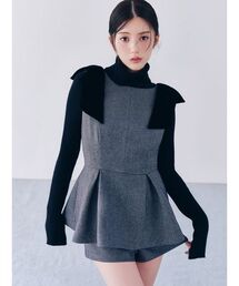 SNIDEL（スナイデル）の「リボンディティールバリエロンパース（ワンピース）」