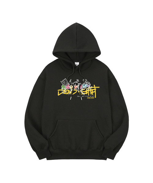SPITXIT（スピットシット）の「DEAD SHIFT フードパーカー 3カラー（パーカー・メンズ・ブラック/クリーム/グレー・MEDIUM/LARGE/X-LARGE）」の2枚目の写真