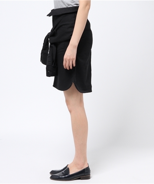 Denime（ドゥニーム）の「ミリタリーツイルシャツスカート（スカート・レディース・カーキ/ブラック/ベージュ・SMALL/X-SMALL）」の7枚目の写真