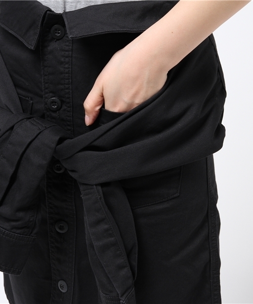 Denime（ドゥニーム）の「ミリタリーツイルシャツスカート（スカート・レディース・カーキ/ブラック/ベージュ・SMALL/X-SMALL）」の11枚目の写真