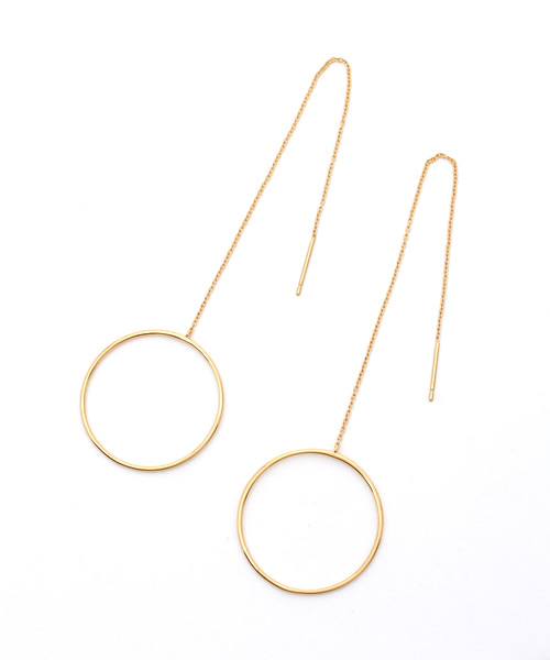 Jouete（ジュエッテ）の「アメリカンピアス サークル（ピアス（両耳用）・レディース・イエローゴールド・FREE）」の2枚目の写真