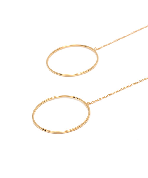 Jouete（ジュエッテ）の「アメリカンピアス サークル（ピアス（両耳用）・レディース・イエローゴールド・FREE）」の4枚目の写真