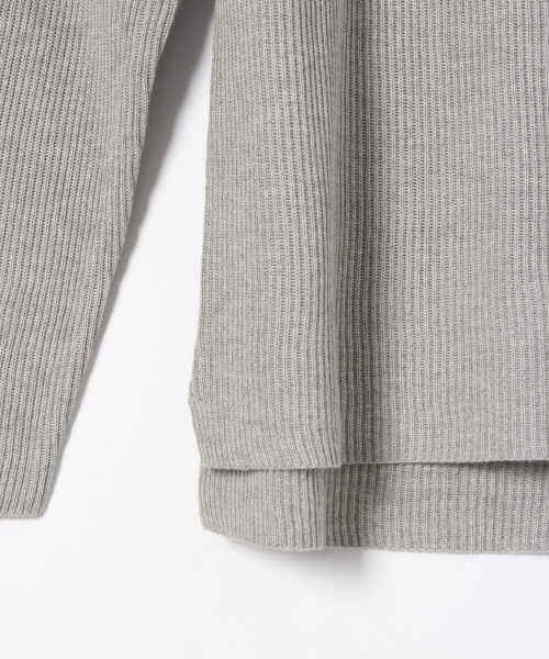 RAGEBLUE（レイジブルー）の「リョウアゼニットクルー/730621（ニット/セーター・メンズ・オリーブ/グレー/ネイビー/ホワイト/ダークブラウン・MEDIUM/LARGE）」の6枚目の写真