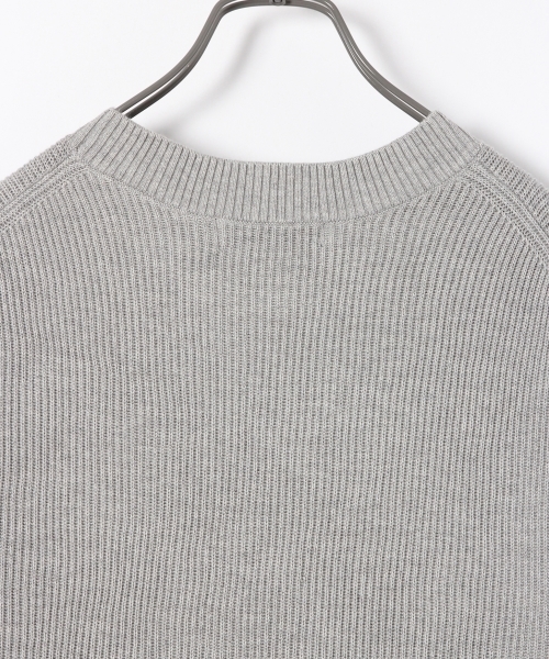 RAGEBLUE（レイジブルー）の「リョウアゼニットクルー/730621（ニット/セーター・メンズ・オリーブ/グレー/ネイビー/ホワイト/ダークブラウン・MEDIUM/LARGE）」の7枚目の写真