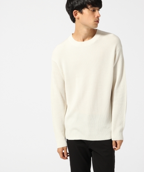 RAGEBLUE（レイジブルー）の「リョウアゼニットクルー/730621（ニット/セーター・メンズ・オリーブ/グレー/ネイビー/ホワイト/ダークブラウン・MEDIUM/LARGE）」の12枚目の写真